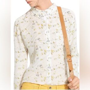 Madewell Button-Down Silk Blouse – XS